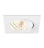SLV New Tria 68 Spot Aluminium Blanc Carré 8.3W 705lm 38D - 927 Blanc Très Chaud | Diamètre 68mm - Meilleur Rendu Des Couleurs - Dimmable 